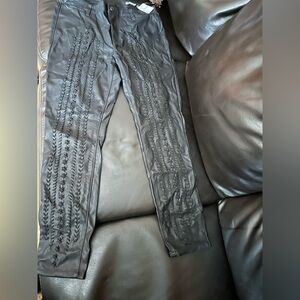 NWT’s Free People/Blank NYC Size 31 Lattice Vegan Leather Pants 👀